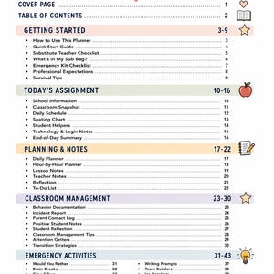 Ultimate Substitute Teacher Planner & Survival Guide image 3