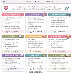 Ultimate Substitute Teacher Planner & Survival Guide image 13