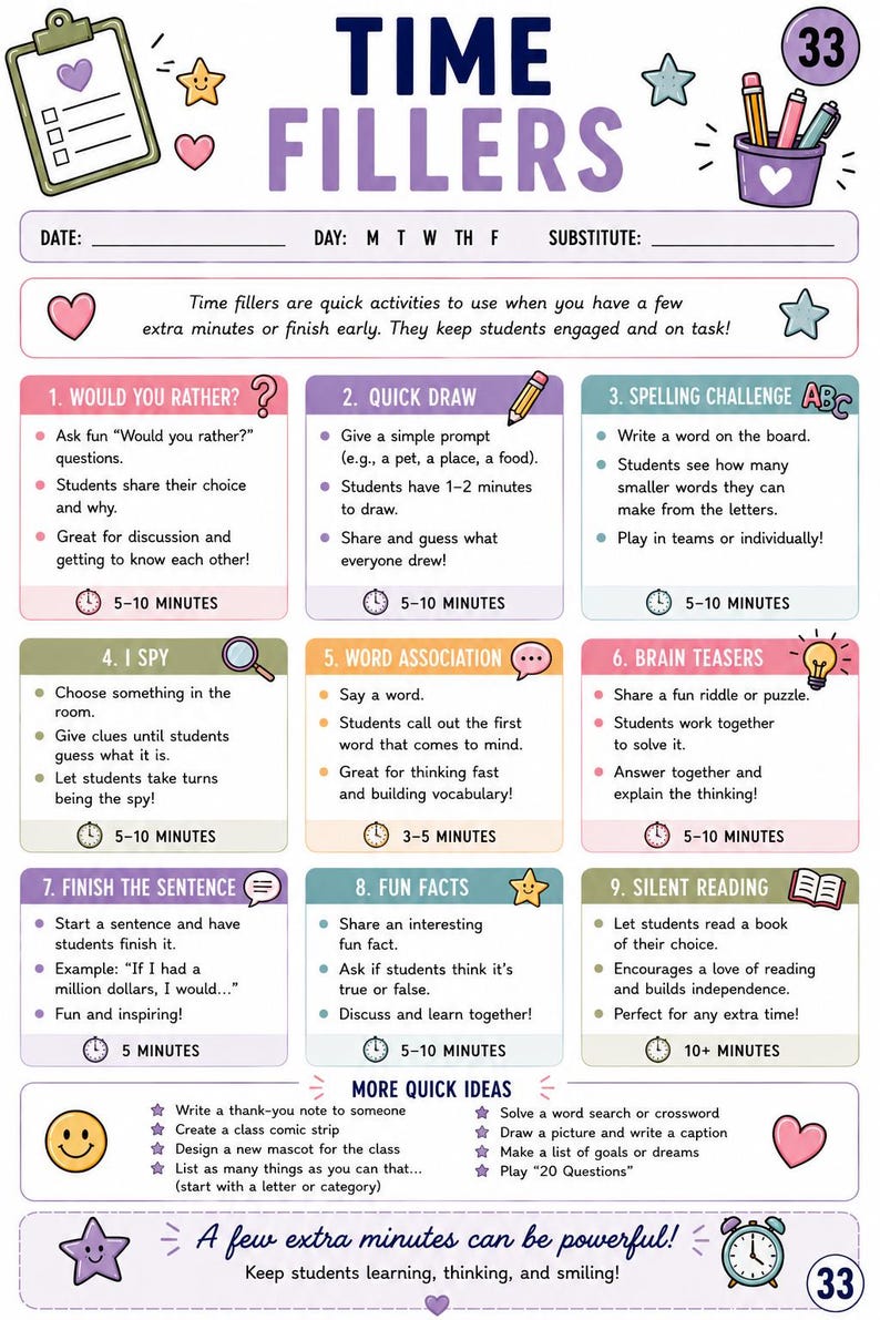 Ultimate Substitute Teacher Planner & Survival Guide image 13