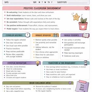 Ultimate Substitute Teacher Planner & Survival Guide image 8