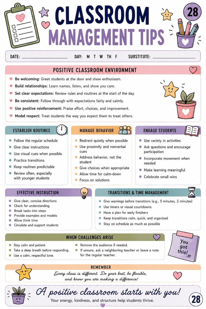 Ultimate Substitute Teacher Planner & Survival Guide image 8
