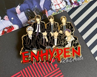 Enhypen rand carnaval emaille pin // Op voorraad