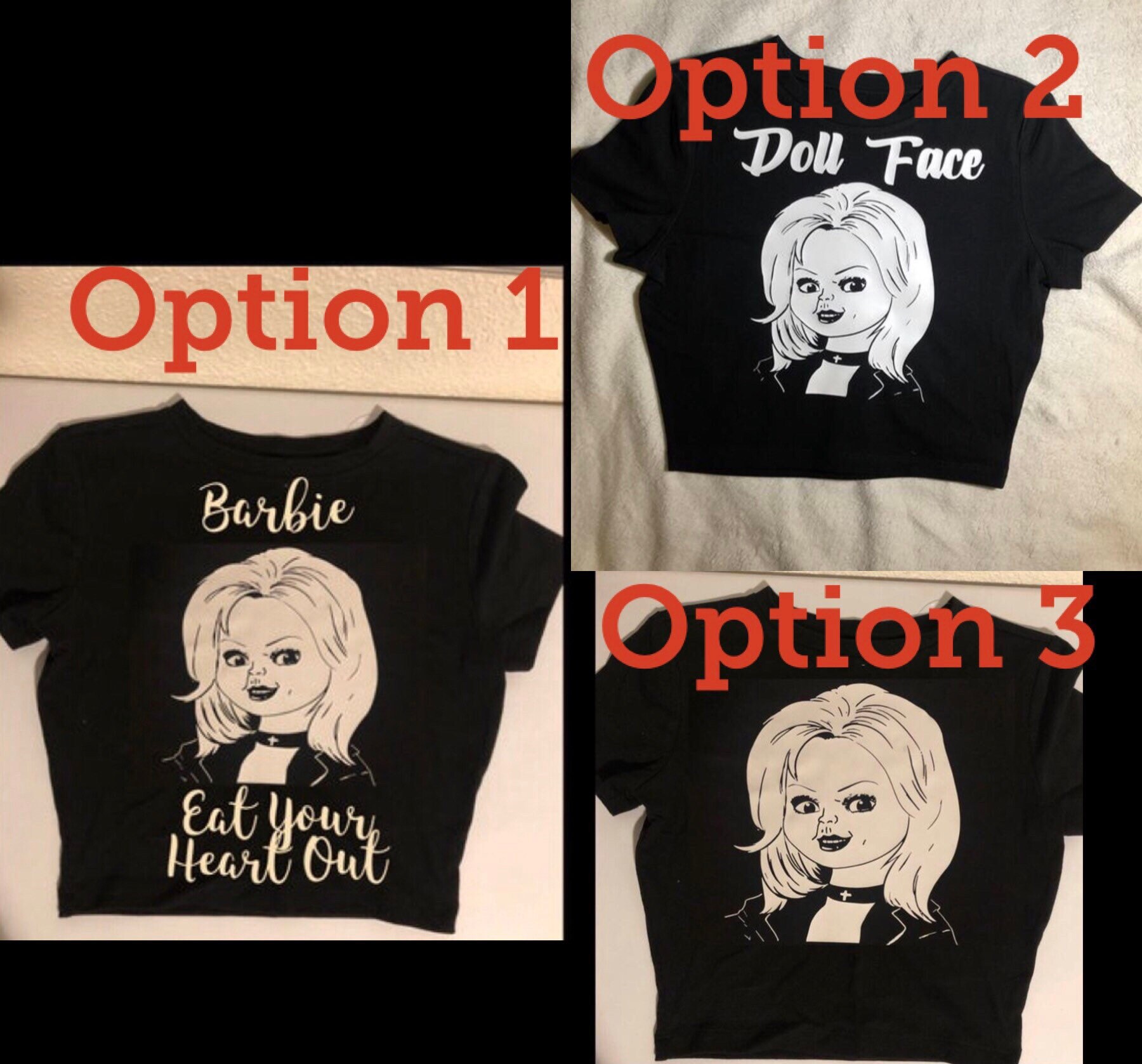 Tiffany Bride of Chucky Crop Top Shirt 