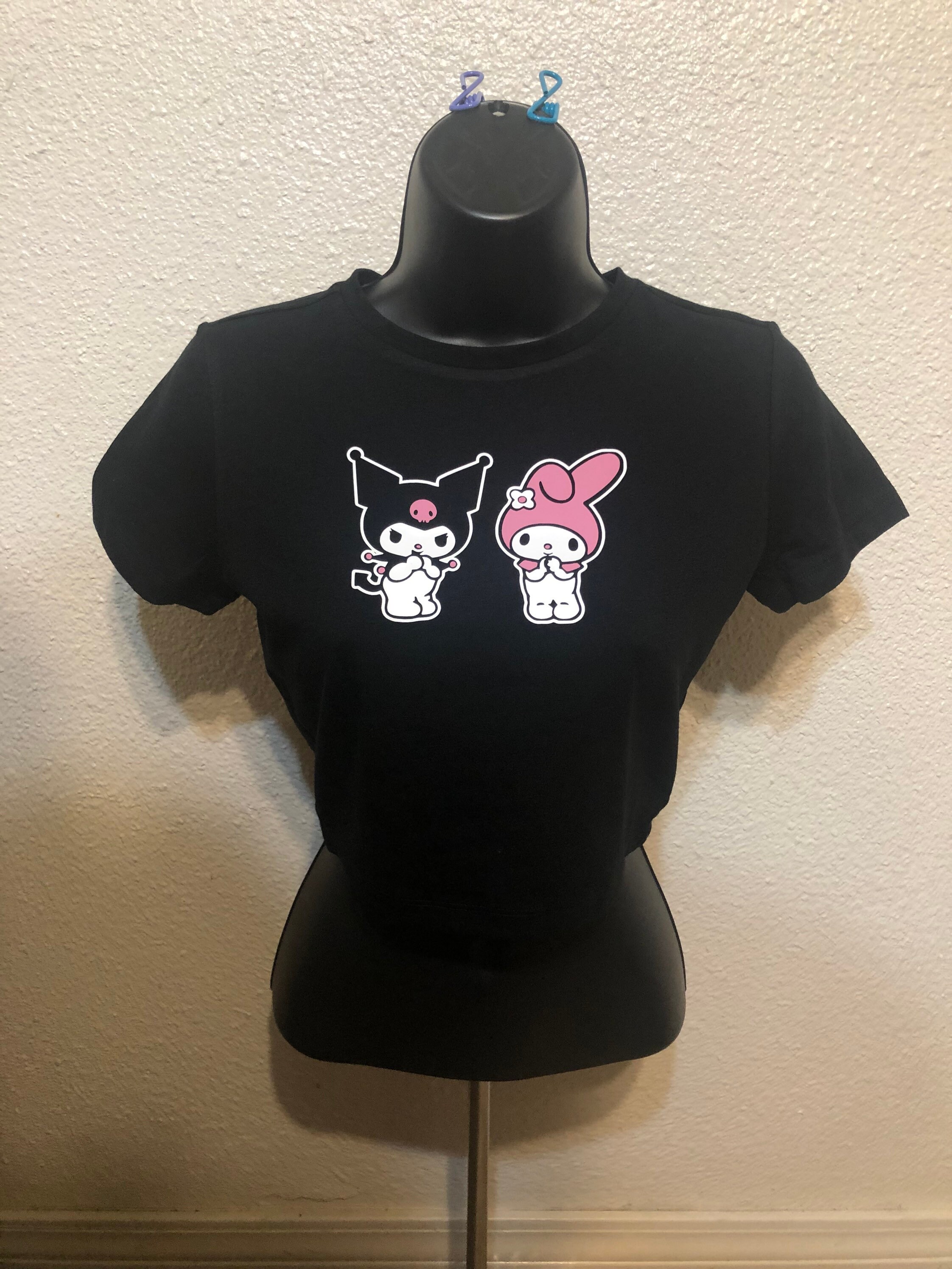 Cute Kuromi print Gothic Lolita T-Shirt Harajuku Punk Clothes Tops For Girls