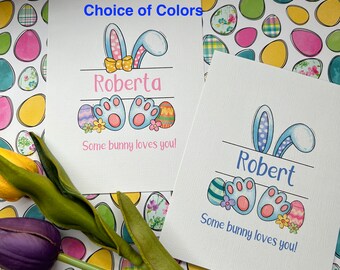 PERSONALIZED Easter Cards, Card from Grandma, Grandson Easter Card, Granddaughter card, Kids Easter Card, Niece Nephew Card, Son or Daughter
