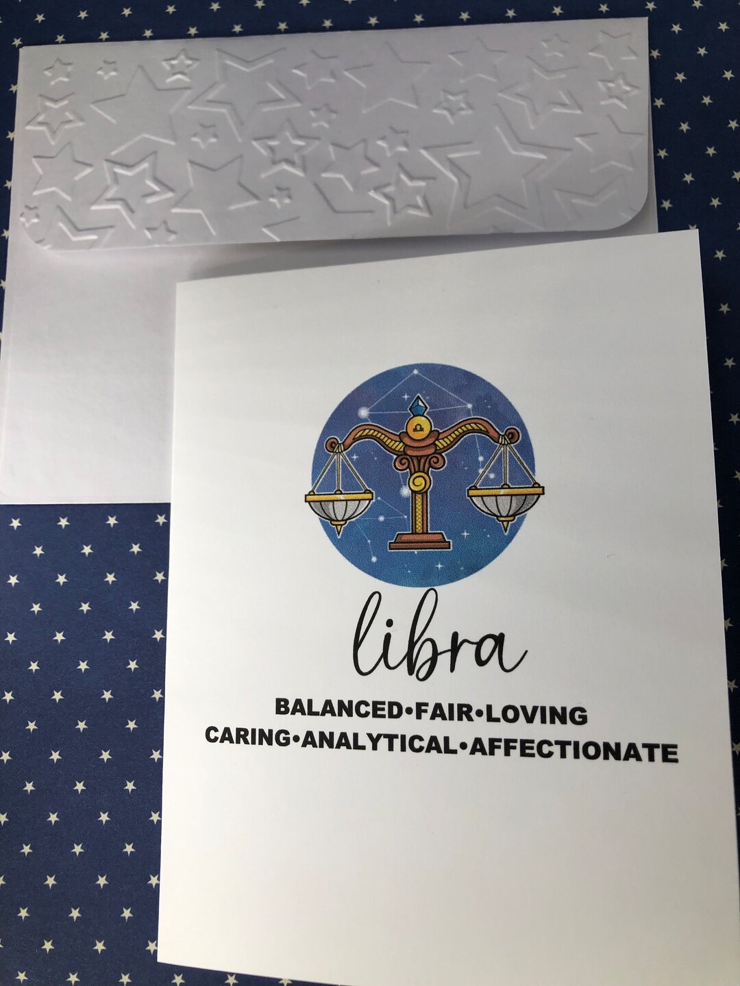 PERSONALIZED Libra Birthday Card Zodiac Birthday Card - Etsy