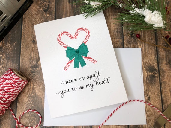 Lost Mitten Christmas Holiday Card, Missing You Christmas Card, Sad Mitten,  I Miss You Holiday Card, Cute Christmas Card 