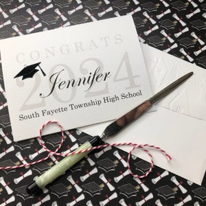 Personalized Graduation Card for Name and School, Graduation card 2024, High School Grad Card, College Graduation Card, Keepsake Graduation