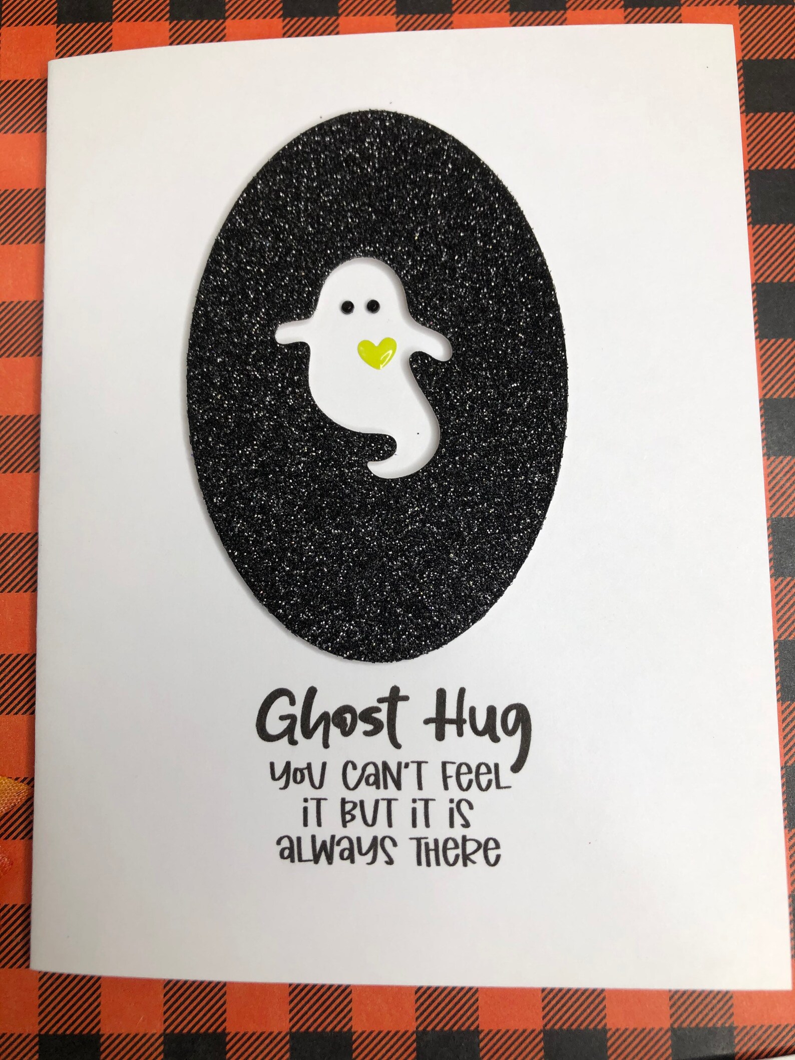 Handmade Halloween Card Ghost Card Ghost Hug Halloween Card Etsy