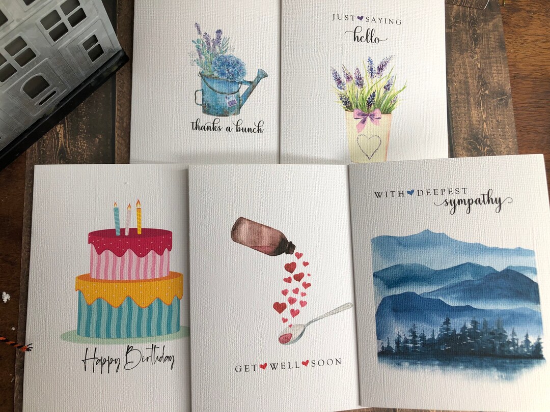 10-pack Assorted Cards, Birthday Card, Get Well Card, Thinking of You ...