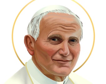 Pope St. John Paul II - 5x7