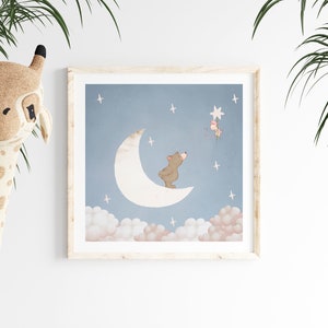 Wish upon a star nursery digital art print