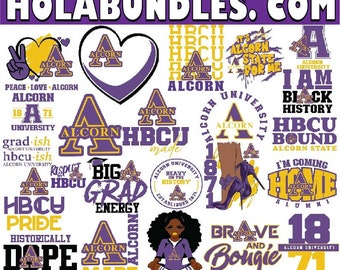 Alcorn State University Svg Bundle For Digital Download - Perfect For Hbcu