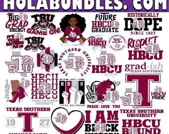 Texas Southern Svg, Hbcu Collection For Historically Black College, Digital Download