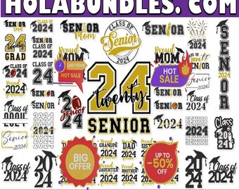 77 Senior 2024 SVG mega bundle, Graduation svg, class of svg, Proud Mom of 2024 Graduate SVG, High School Shirt Svg, University 2024 svg