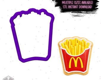 Cortador de galletas de papas fritas STL – Impresión 3D (Descarga digital)