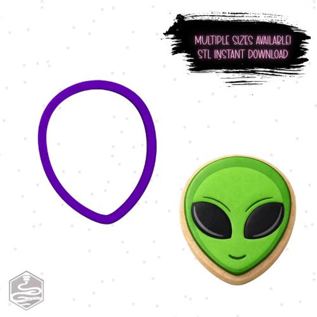Alien Cookie Cutter STL – 5 Sizes, 3D Printing (digital Download) - Etsy