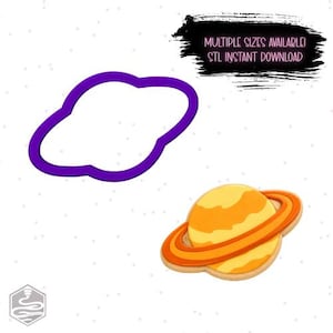 Planet Cookie Cutter STL – 3D Printing Template (Digital Download)