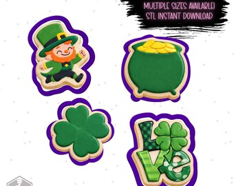 St Patrick's Day Cookie Cutter STL Pack - 3D Druck (Digitaler Download)