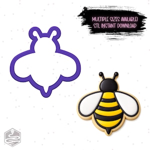 Bumble Bee Cookie Cutter STL – 3D Printing (Digital Download)