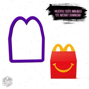 Happy Meal Cookie Cutter STL Digital Download - STL Instant Download for 3D Printing
