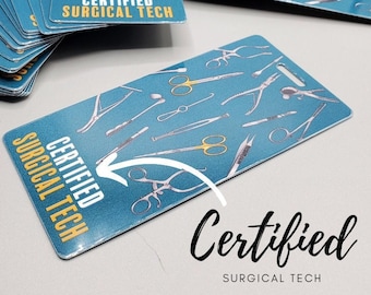 Surgical Tech ID Badge, Hospital Badge, OR Badge, Medical ID Badge, Or Tech
