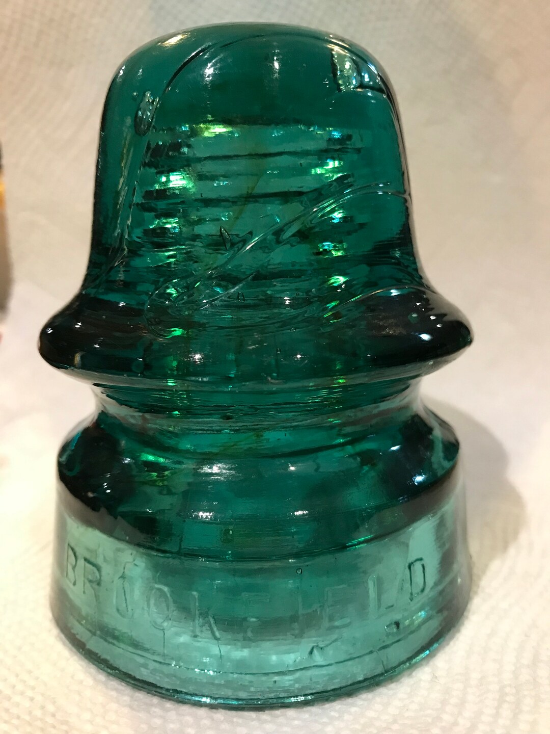 CD 162.1 Brookfield New York. Glass Insulator. Etsy