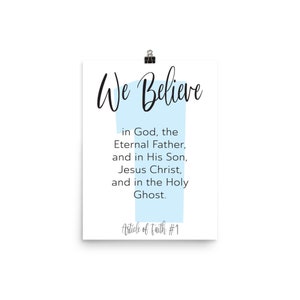 Articles of Faith Digital Printh, LDS Articles of Faith, Primary Room Instant-Download Printables