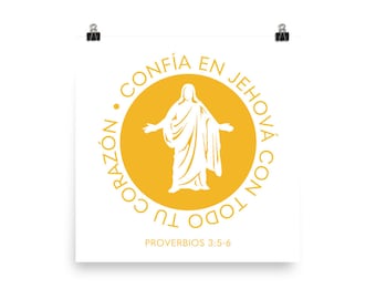 2022 Youth Theme: Trust in the Lord Print Jesus Christ [Spanish] jpeg pdf png vector print file