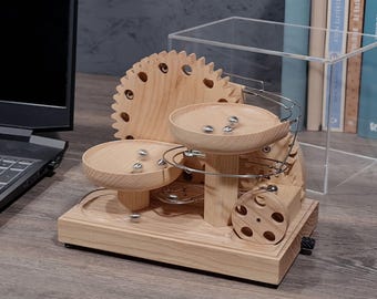 GRAVITY GEARS - Marble Machine - ASH /Kinetic Art by Steven Frank/