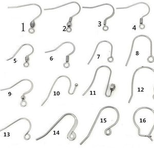 100pcs Inacciaio inossidabile Ganci Ganci orecchio Orecchini all'ingrosso Orecchini Hypo-Allergenic, Fili dell'orecchio Gioielli fai da te Trova Fornitura