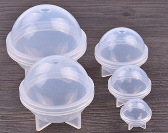 Round ball Clear Silicone Mold, Handmade Spherical Silicone Mold, Sphere DIY Silicon Mold