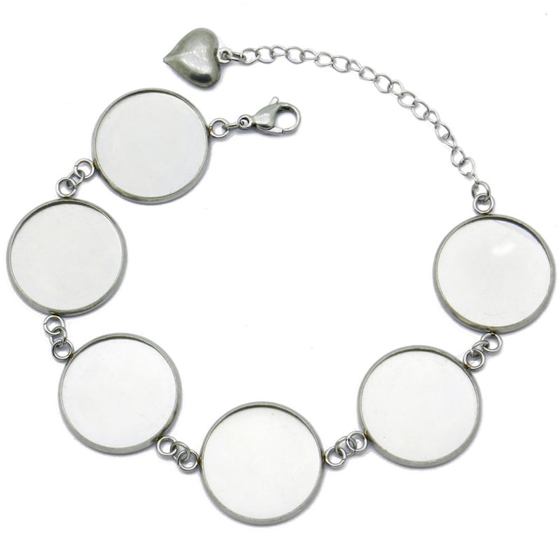 5pcs Stainless Steel Bezel Bracelet Blanks Settings 8mm 10mm Etsy