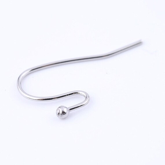 100pcs Stainless Steel Ear Wire Earring Hooks Ear hook Wholesale Earrings  Hypo-Allergenic Earrings, Ear Wires DIY Jewelry Finding Supplies