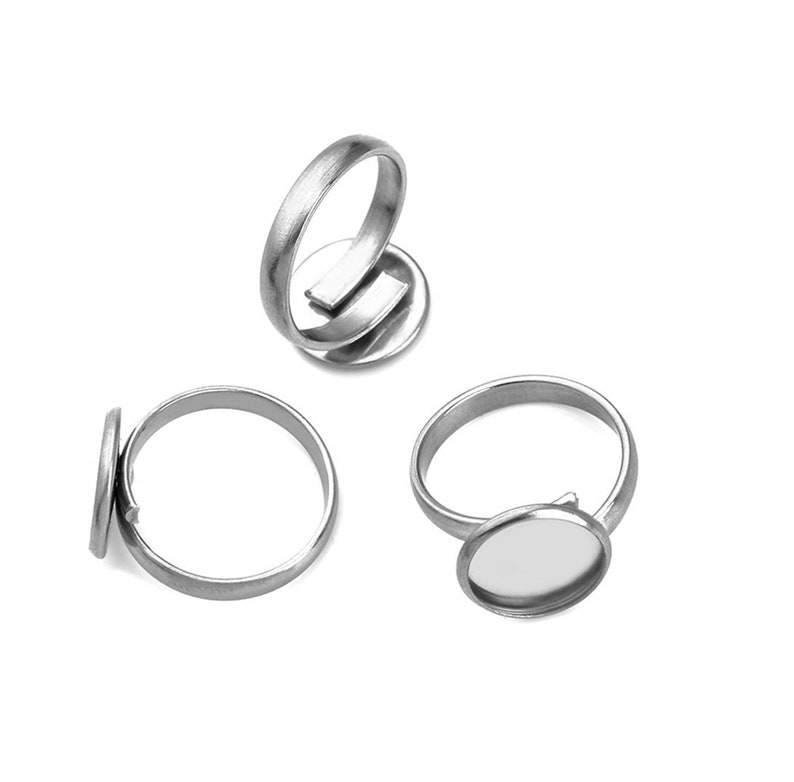 20pcs Stainless Steel Ring Blanks 10mm 14mm 16mm 20mm 25mm Etsy