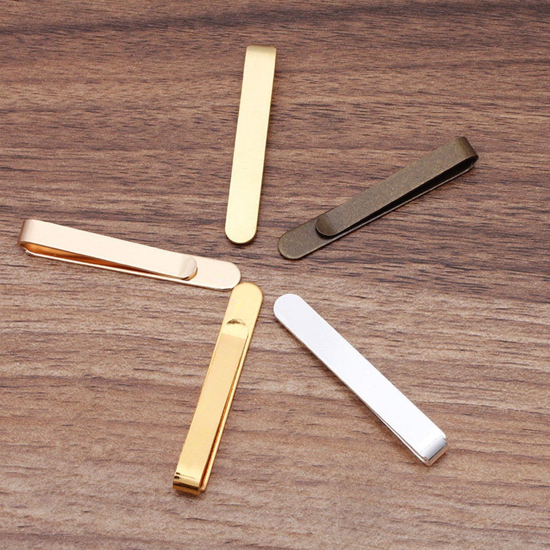 10pcs Brass Tie Tack Blanks, Bezel Tie Tack Findings Tie Tack Base Trays, Wholesale Tie Tack