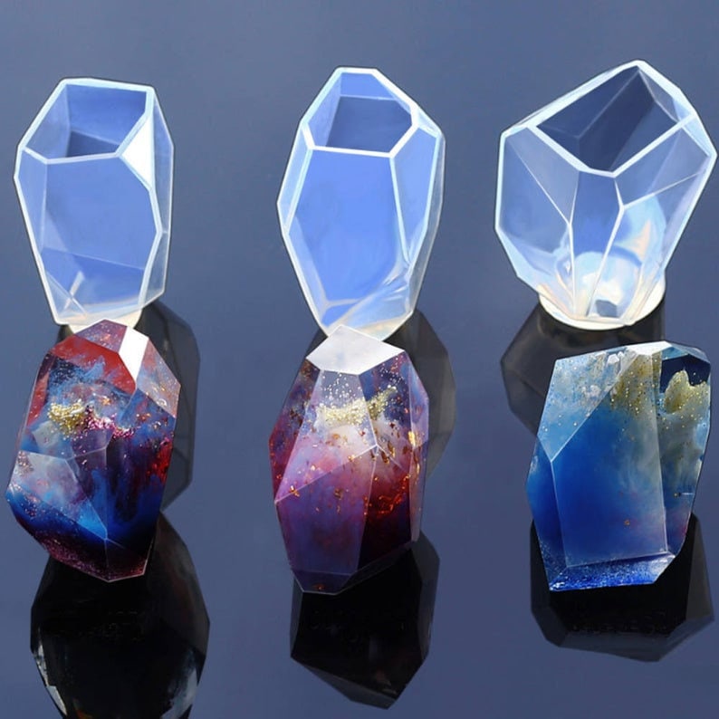 DIY Silicon Mold Faceted Stone Silicone Mold,Gem Stone Resin Mold