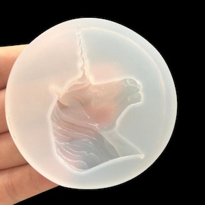 Eenhoorn siliconen schimmel, hars schimmel, epoxy hars ambachtelijke schimmel, handgemaakte sieraden schimmel maken, diy silicium schimmel
