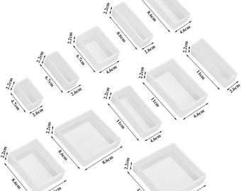 Rectangular square shape Silicon Mold, DIY silicone mold