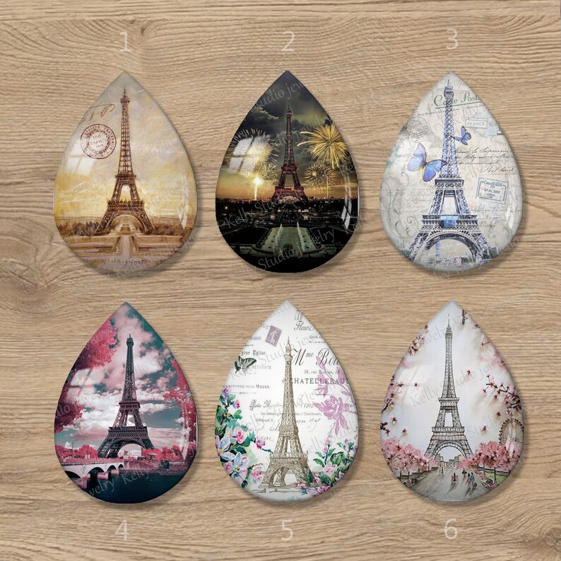 474 Handmade Photo Teardrop Glass Cabs Cabochons 10x14mm 13x18mm 18x25mm Photo Glass Cabochon