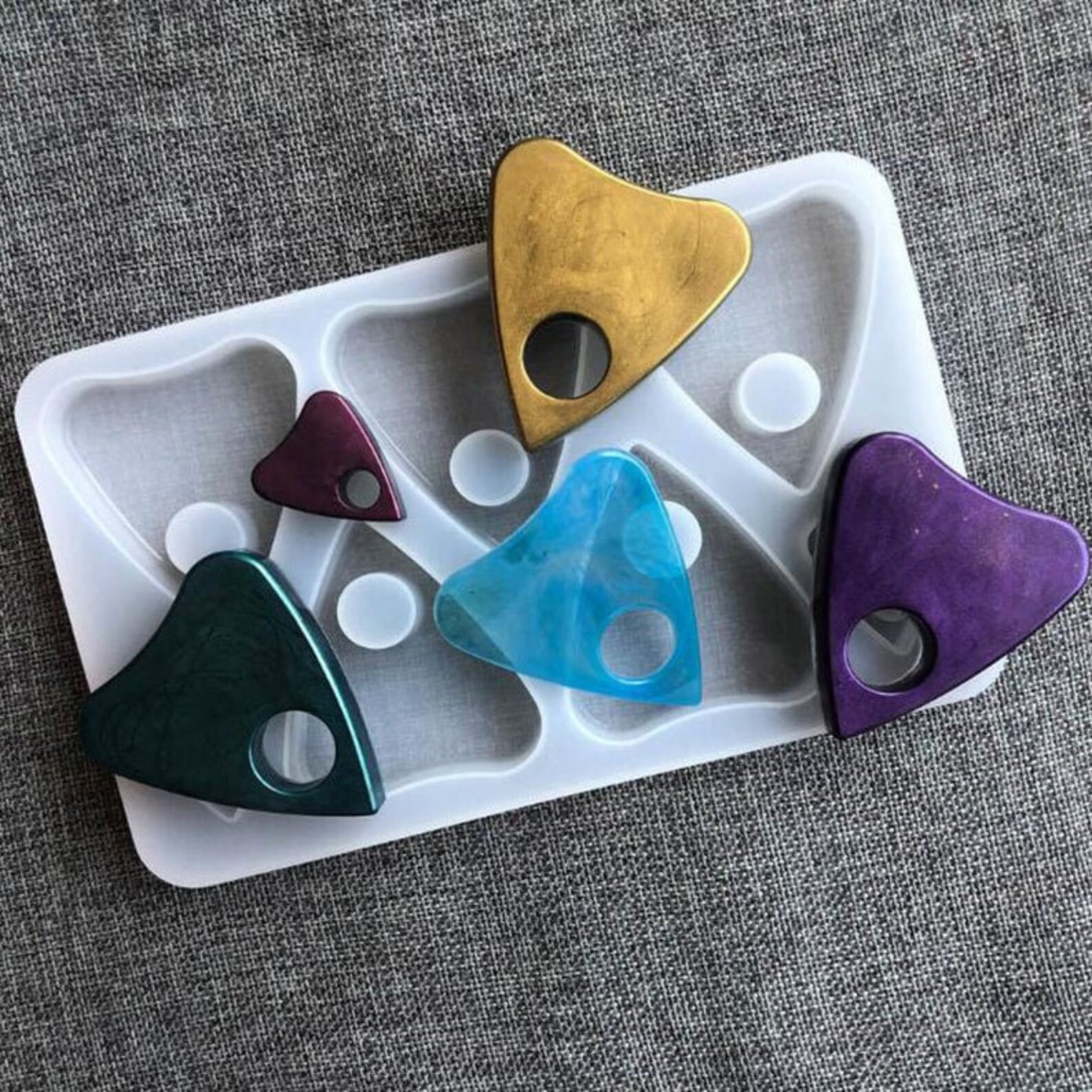 Heart Resin Casting Molds DIY Hanging Heart Epoxy Molds Etsy