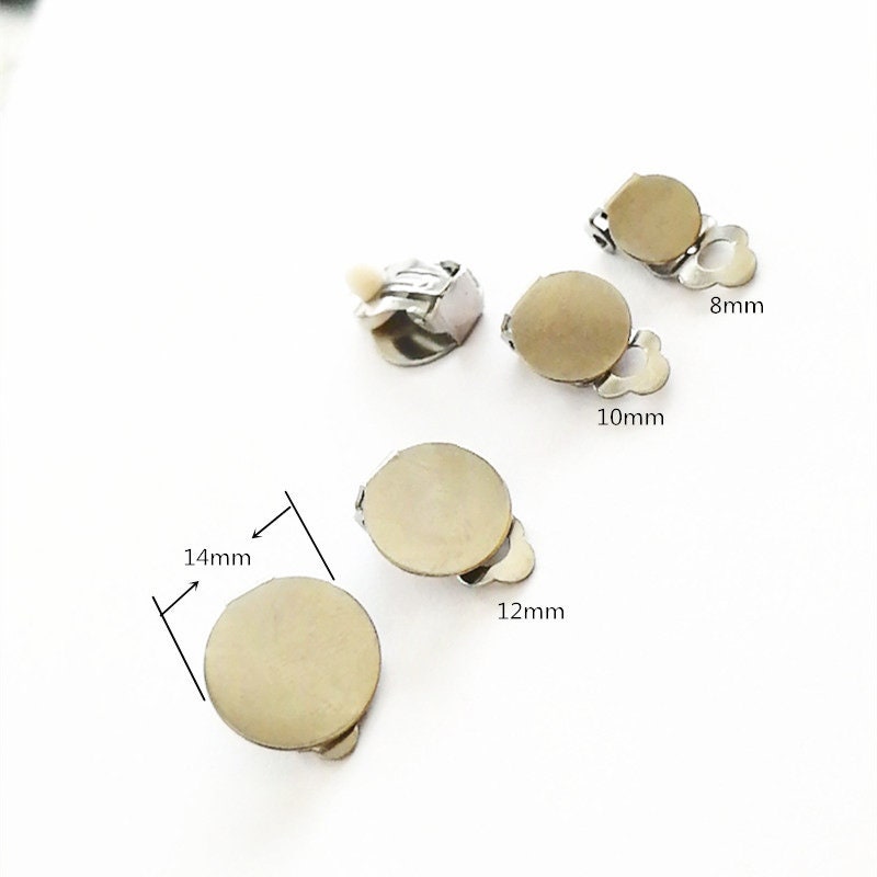 10 Pair Gold Silicone Earring Backs Comfort Pads Help Sagging Earlobes  5.4x4.8mm Jewelry Earring Findings Supplies 
