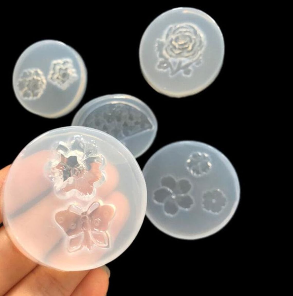 Flower Silicone Mold Epoxy Resin Jewelry Mold Making Craft Etsy