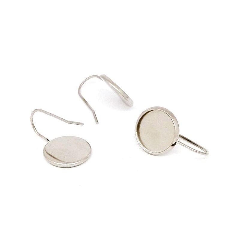 20pcs Stainless Steel Bezel Earring Blanks 8mm 10mm 12mm Etsy