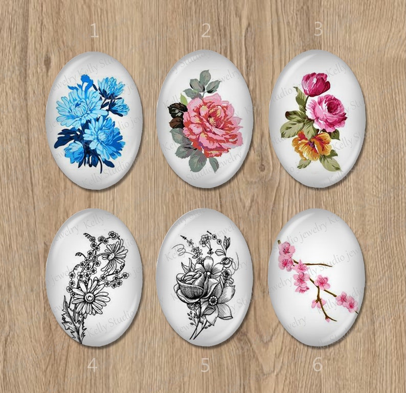 393 Handmade Photo oval Glass Cabs Cabochons 10x14mm 13x18mm 18x25mm Photo Glass Cabochon