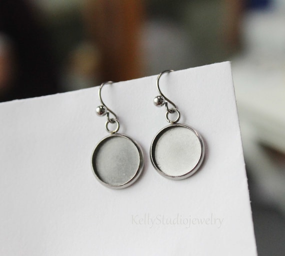 Bezel earring blanks deals