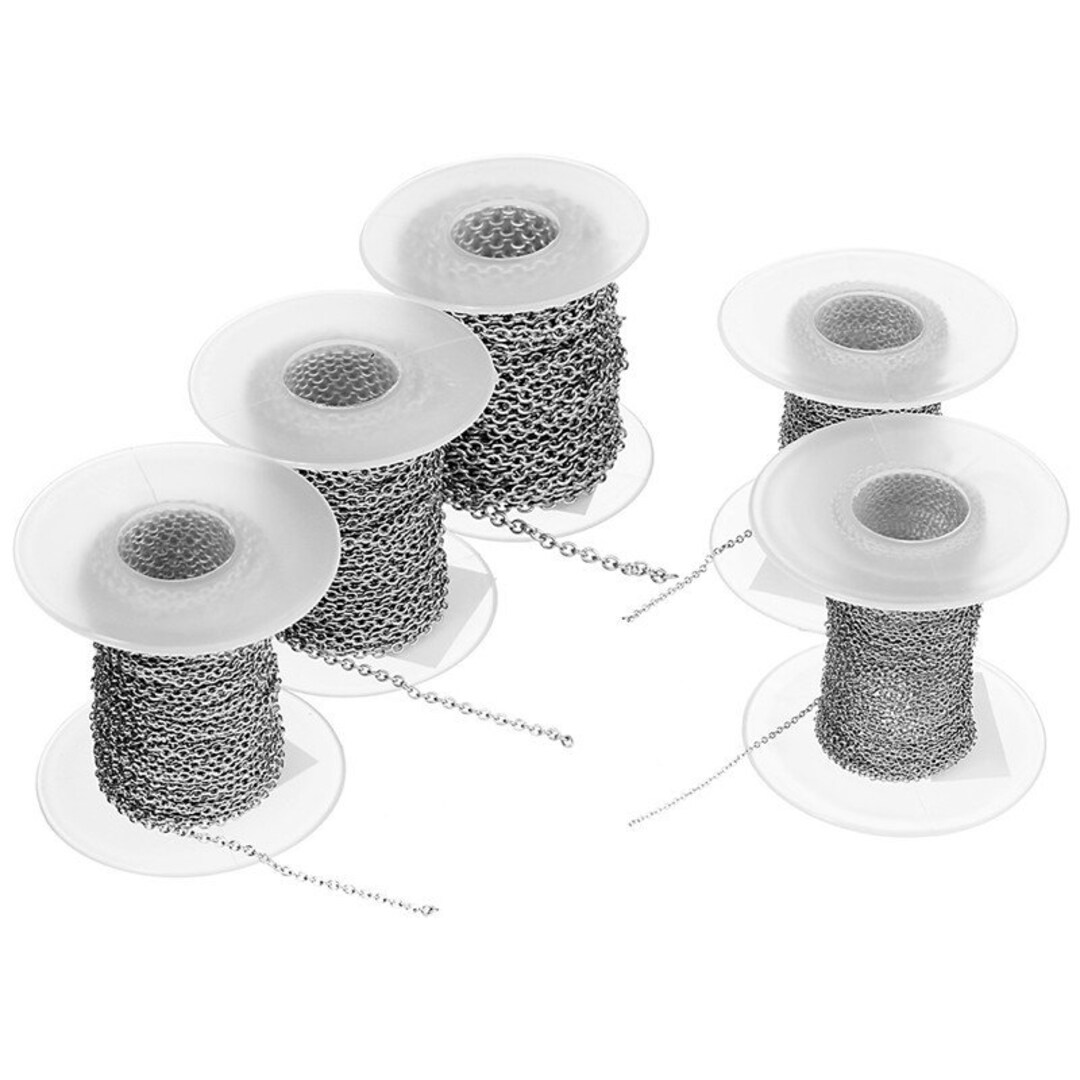 10m Edelstahl-Kabelkette 2,5mm - Schmuckherstellung Kette Für Halsketten & Armbänder