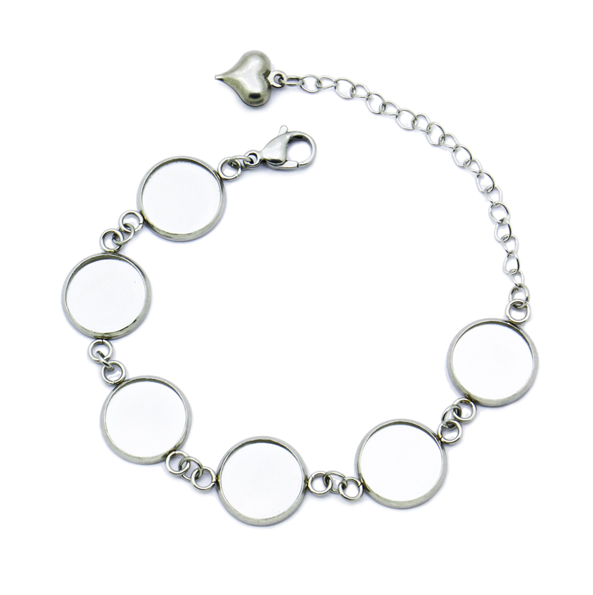 5pcs Stainless Steel Bezel Bracelet Blanks Settings 8mm 10mm Etsy