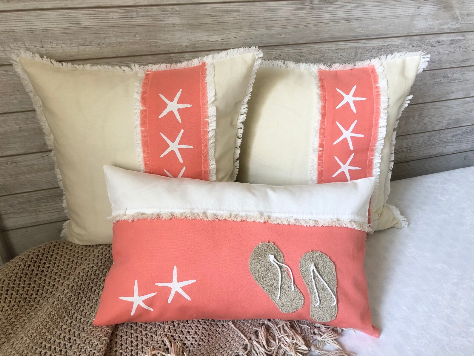 Coastal Pillow case cover Ocean Home Decor Beach Cottage Etsy