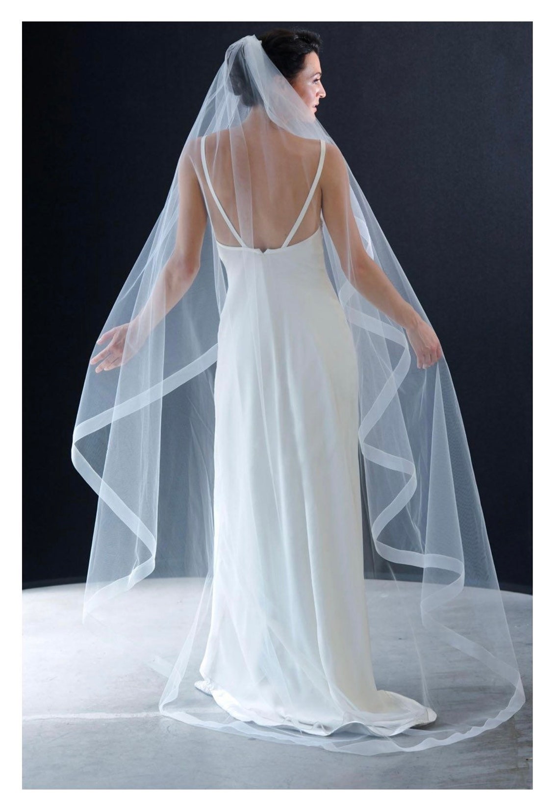 Horse Hair Trim Wedding Veil Etsy